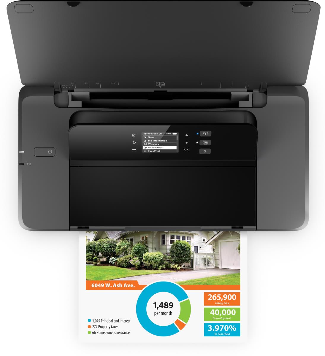 OfficeJet 200 Mobile - Color Printer - Inkjet - A4 - USB / Wi-Fi