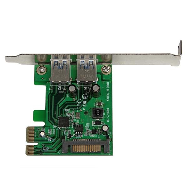 Pci-e Superspeed USB 3.0 Card Adapter With Uasp - SATA Power 2 Port