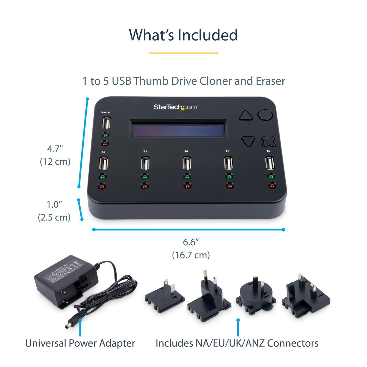 Flash Drive Copier - Standalone 1:5 USB Flash Drive Duplicator And Eraser