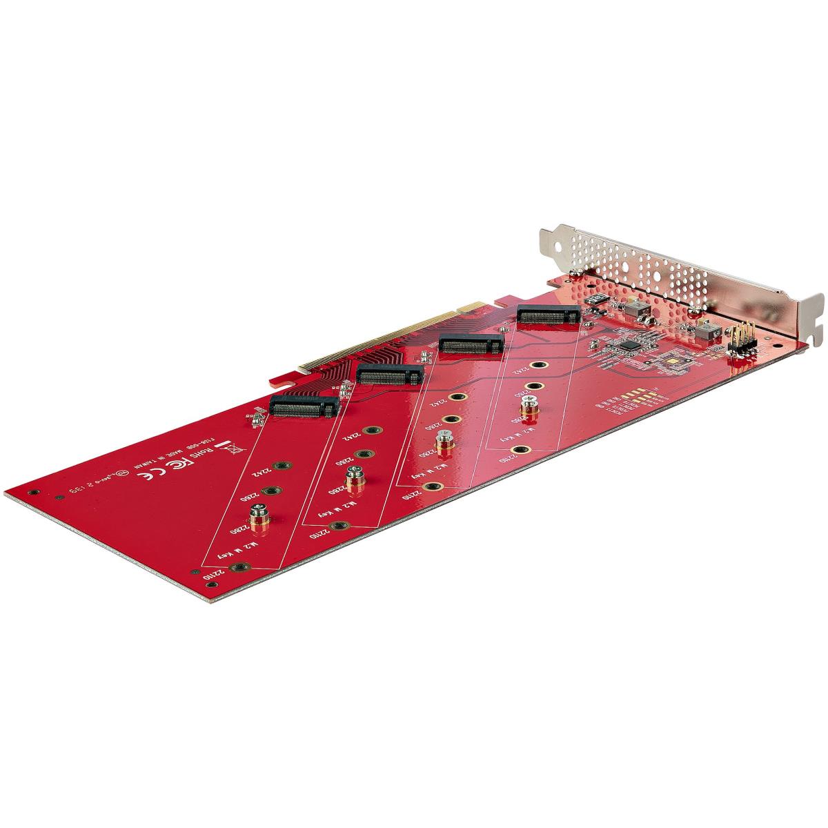 Quad M.2 Pci-e SSD Adapter Card With Bifurcation Pci-e 4.0