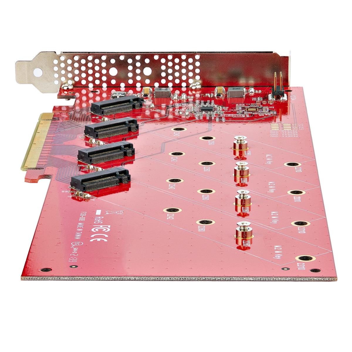 Quad M.2 Pci-e SSD Adapter Card With Bifurcation Pci-e 4.0